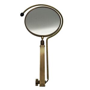 Mid Century Adjustable Rare Vanity mirror brass France 50s Hollywood Regency